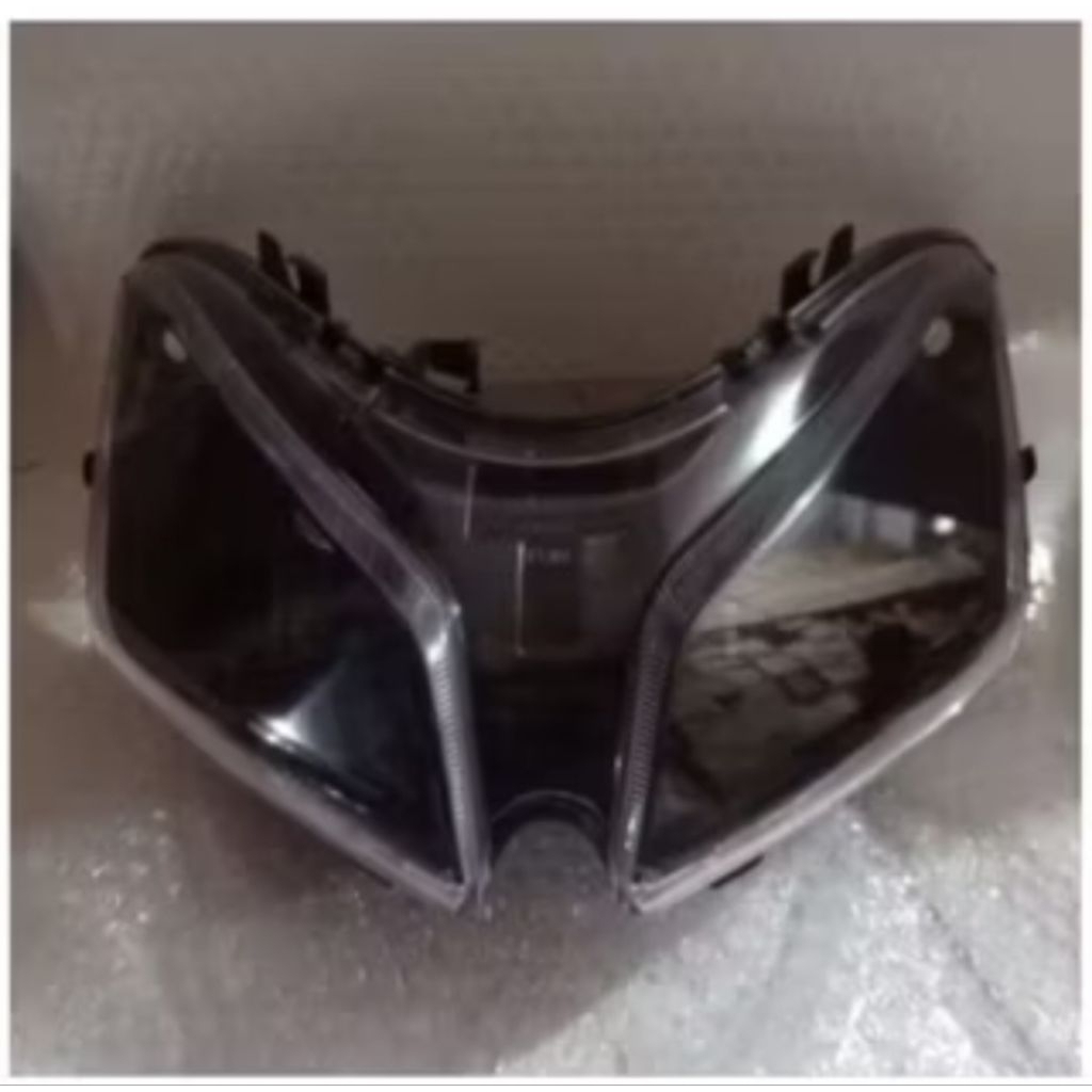 Reflektor Lampu Depan Vario Karbu 110 Techo Costum Lampu LED H4 Siap Pakai