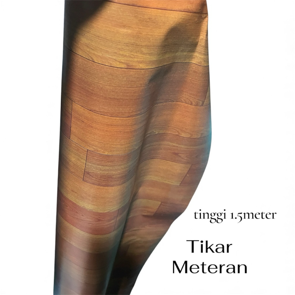 Tikar meteran motif kayu