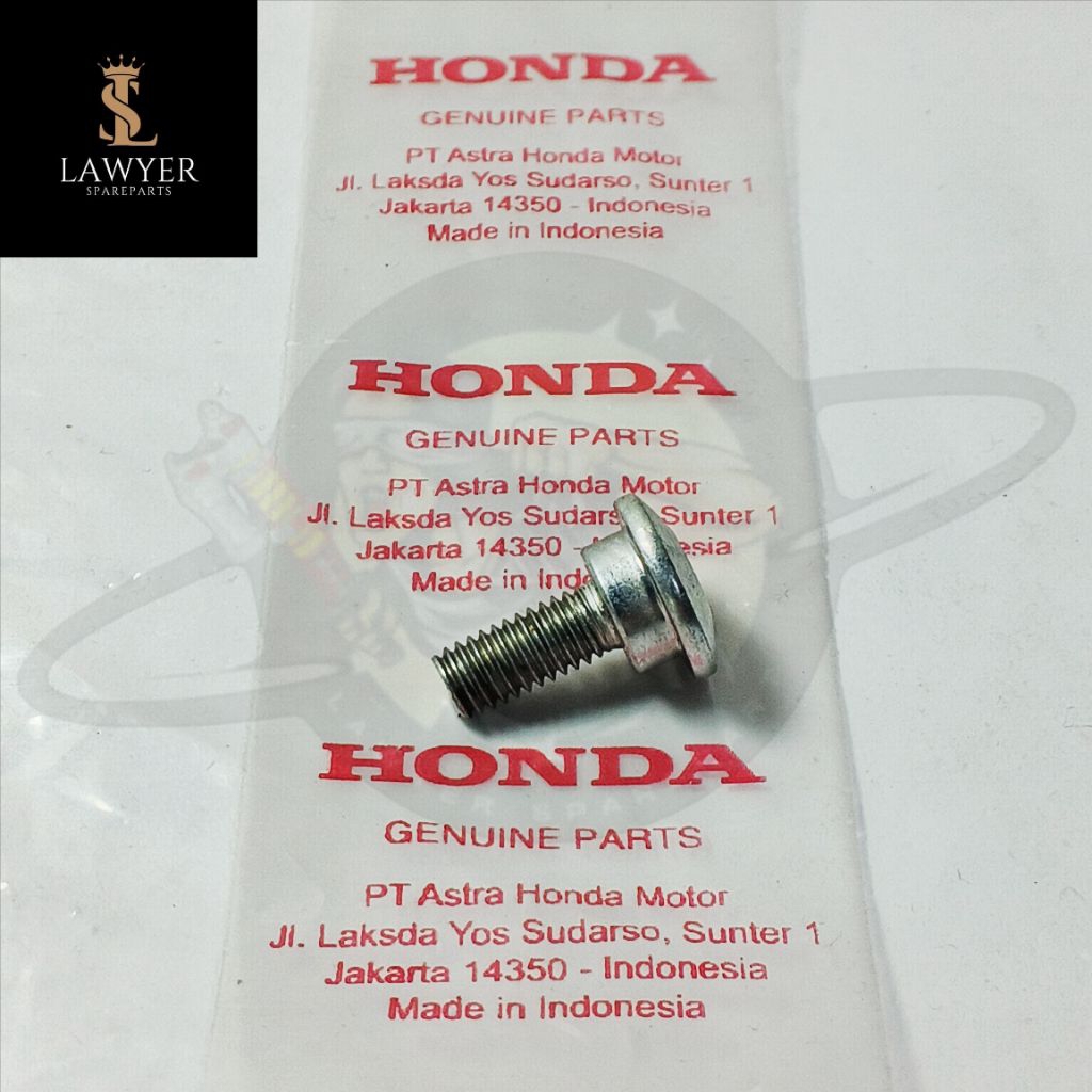 Baut ACG Starter Bolt Socket Putih 6x18 Honda BeAT FI eSP Genio Vario Scoopy Original