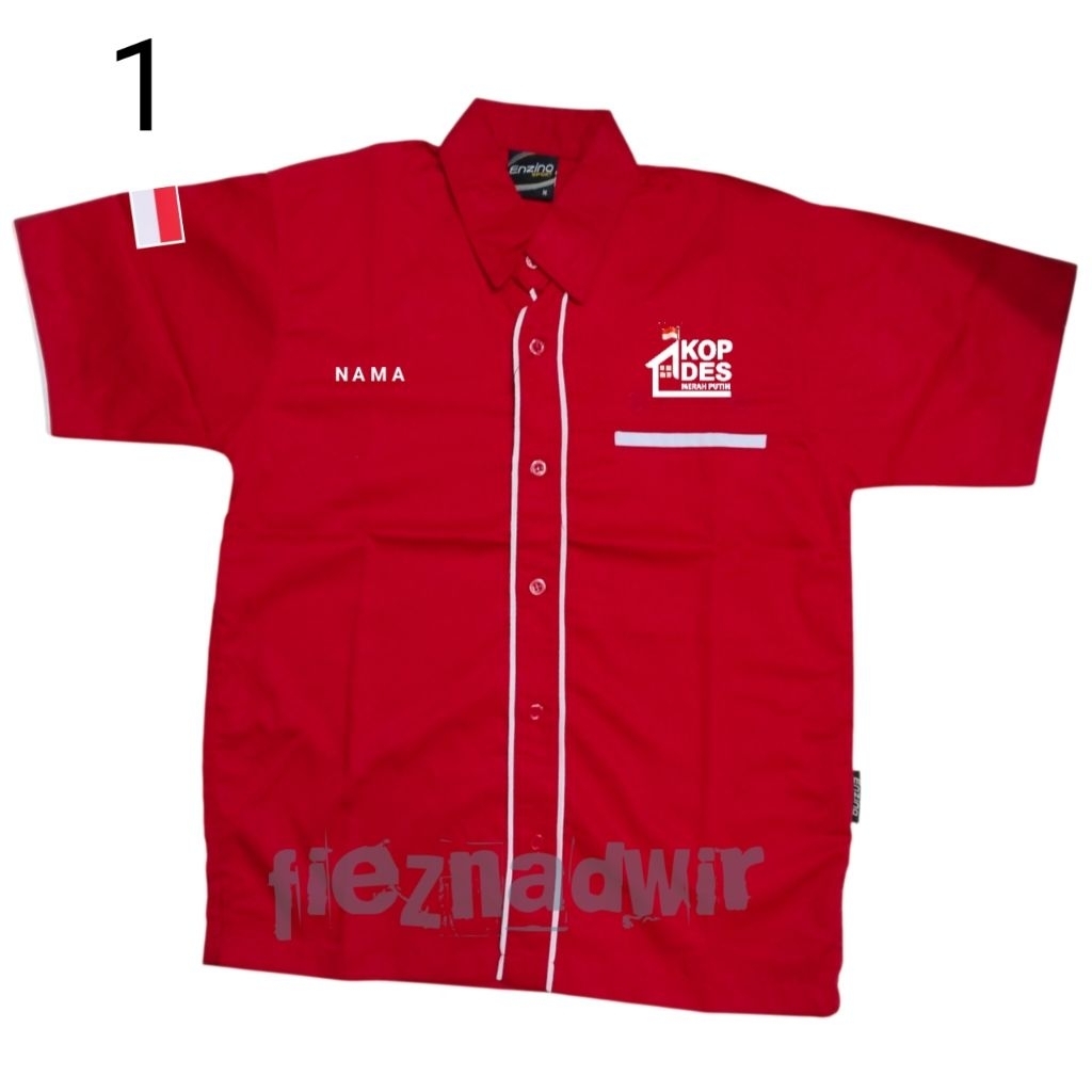 kemeja kopdes baju seragam koperasi desa merah putih kemeja pendek koerasi desa merah putih