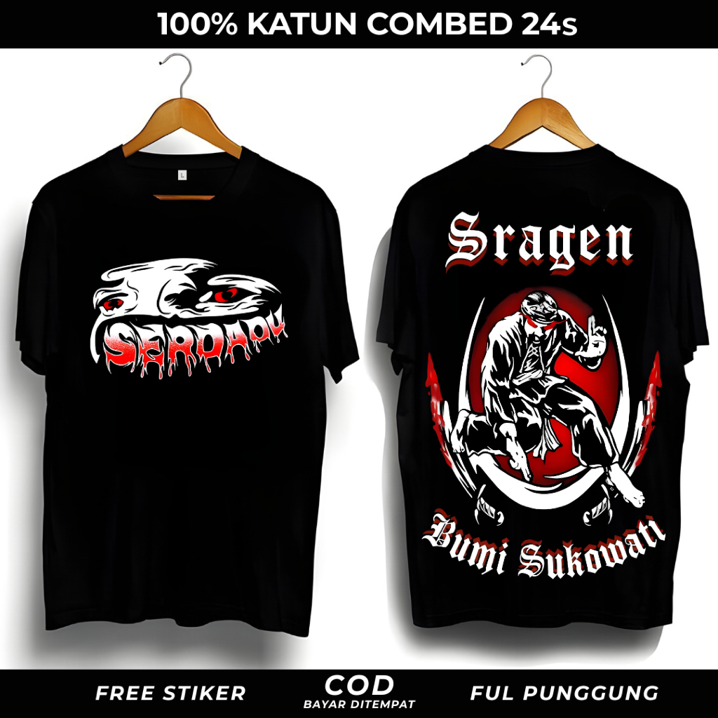 Kaos PSHT Serdadu Sragen Bumi Sukowati 24s Premium Tidak Nerawang Promo Harga Murah
