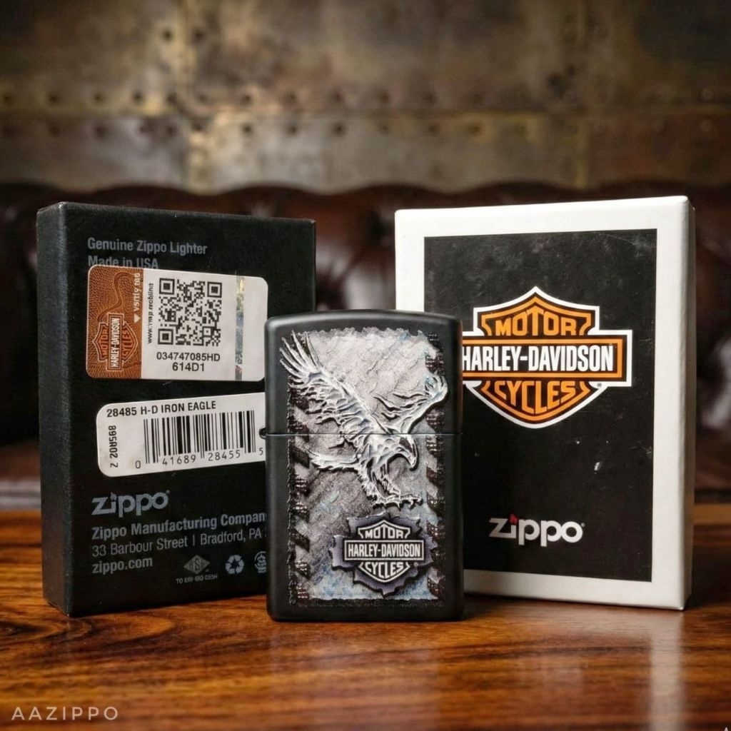 ZIPPO Original ZIPPO HARLEY DAVIDSON 28485 IRON EAGLE Original USA