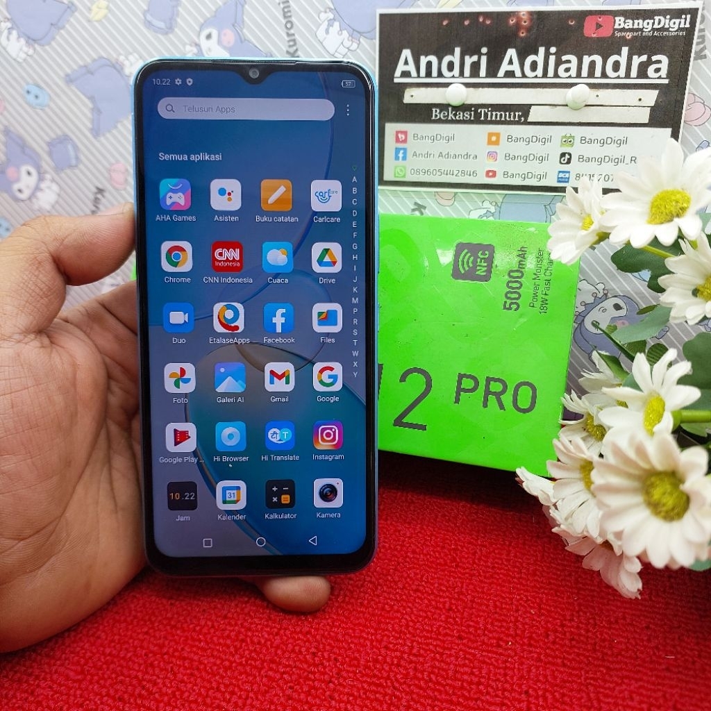 Infinix Hot 12 Pro Ram 8/128 GB Fulset Originl