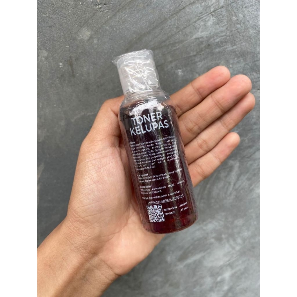 Toner wajah kelupas. Ready