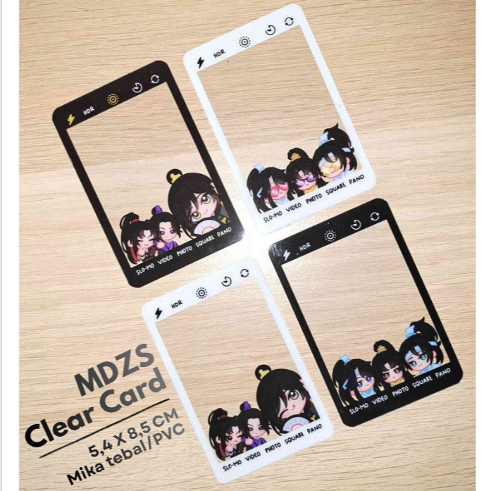 Clear Card MDZS - Mo Dao Zu Shi - Wei Wuxian, Jiang Cheng, Nie Huaisang, Lan Shizui, Lan Jingyi, Jin
