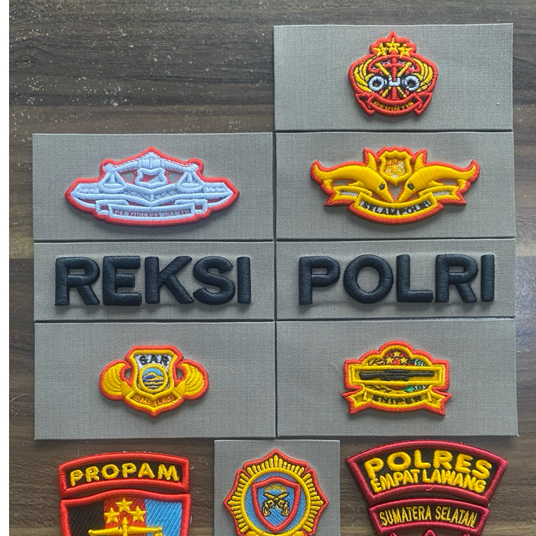 BORDIR LAPISAN PENGERAS ATRIBUT PDLT POLRI PREMIUM