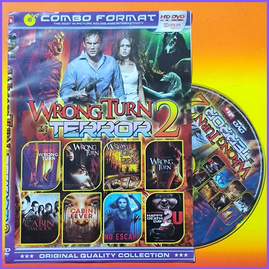 Kaset Film Barat Koleksi Horor Wrong Turn Campuran Pilihan Terlaris 8in1 Teks Indonesia