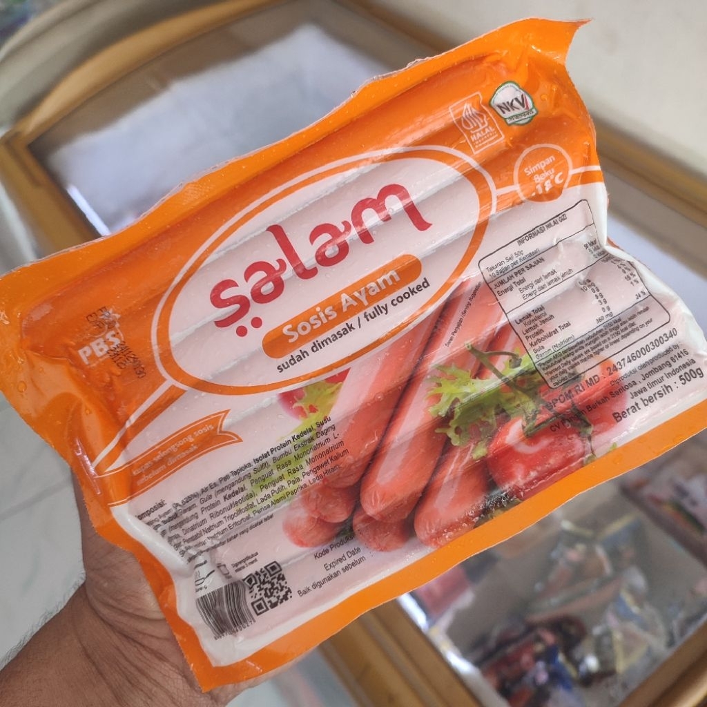 salam sosis coklat 500gr / sosis coklat salam