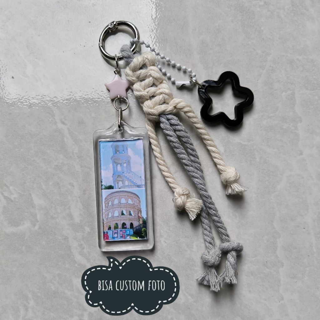 GANTUNGAN KUNCI FOTO CUSTOM KEYCHAIN AESTHETIC