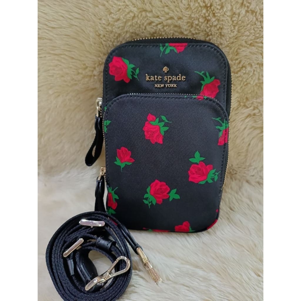 KS PHONE BAG CHELSEA ROSE TOS PRINTED BLACK MULTI
