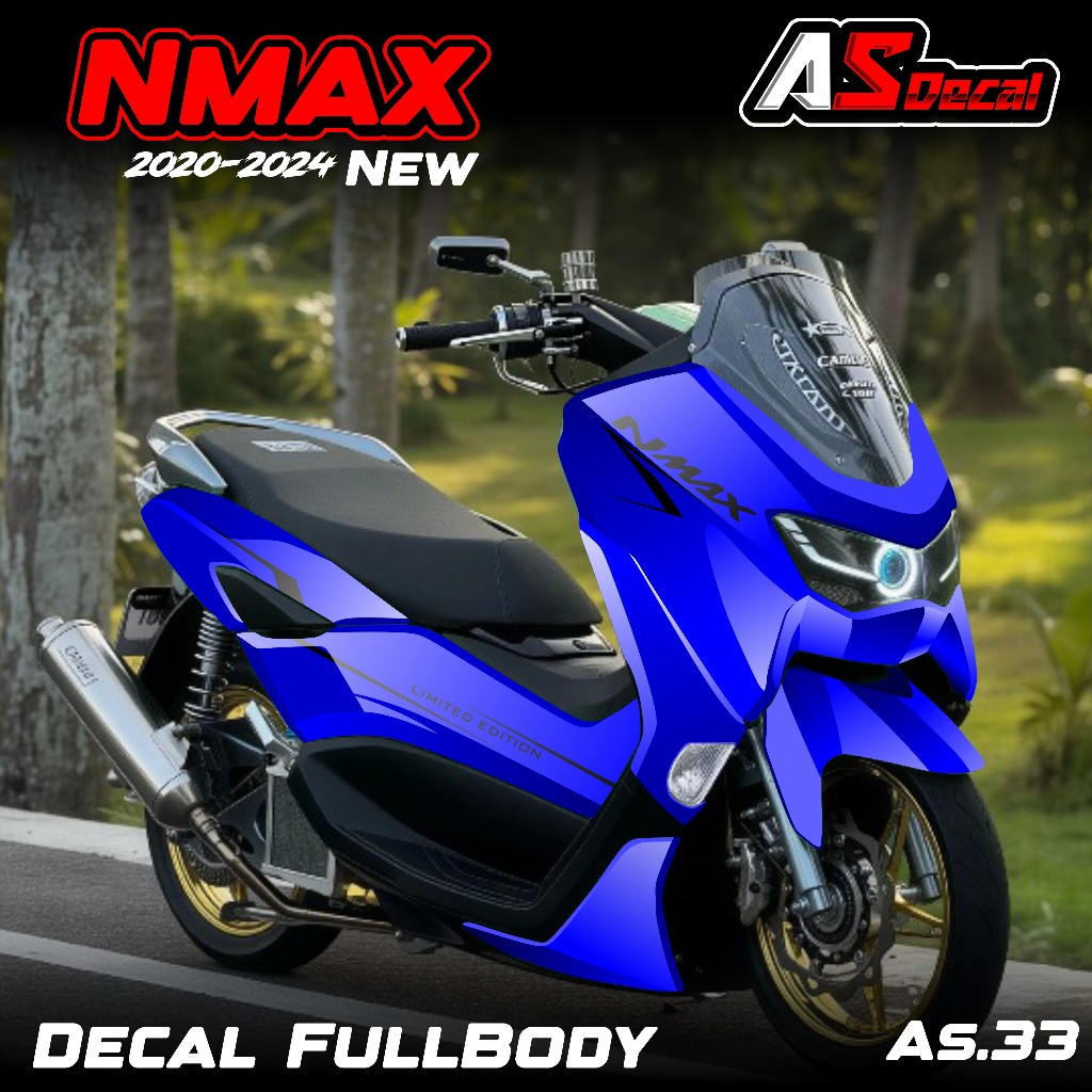 (COD) Decal Sticker FullBody Yamaha Nmax 155 New 2020 2021 2022 2023 2024 Sticker Decal Nmax New Des