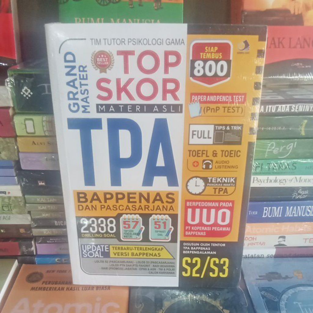 buku best Seller TPA Bappenas dan pascasarjana terbaru terlengkap versi Bappenas