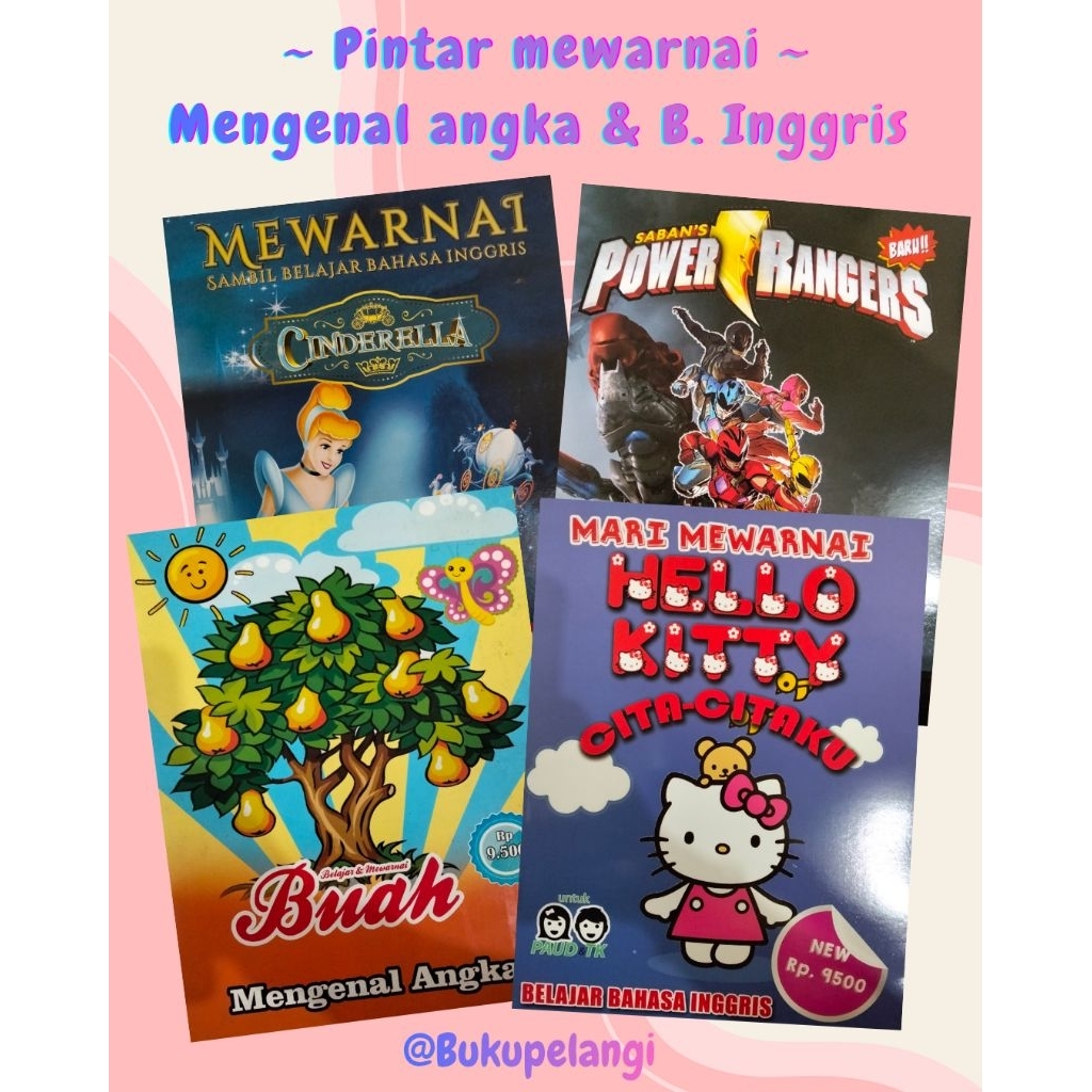 Buku mewarnai anak PAUD dan TK