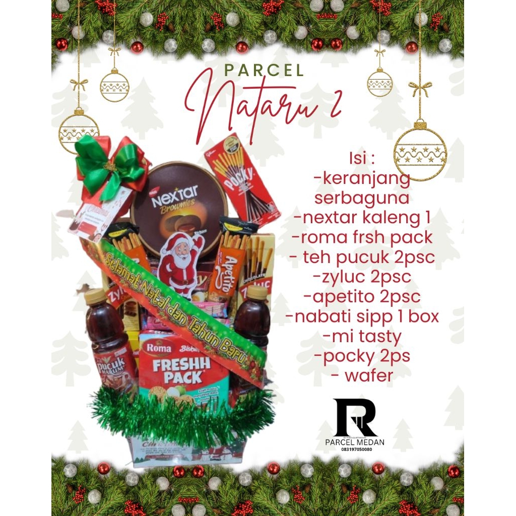 (INSTAN)Parcel Natal dan Tahun Baru/Parsel Natal snack premium/hadiah natal/kado natal/hampers natal
