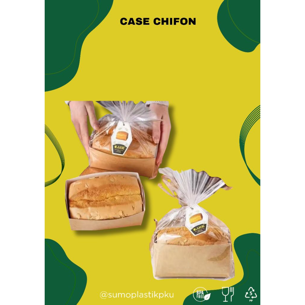 Paper cup Chiffon Cake Case / alas kue Sifon  / kotak bolu sponge cake masuk oven