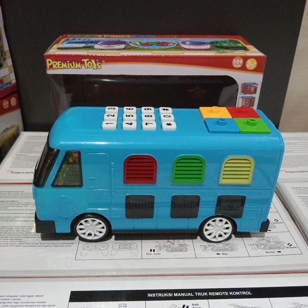 Mainan Mobil Bus Tayo ada musik Bisa jalan