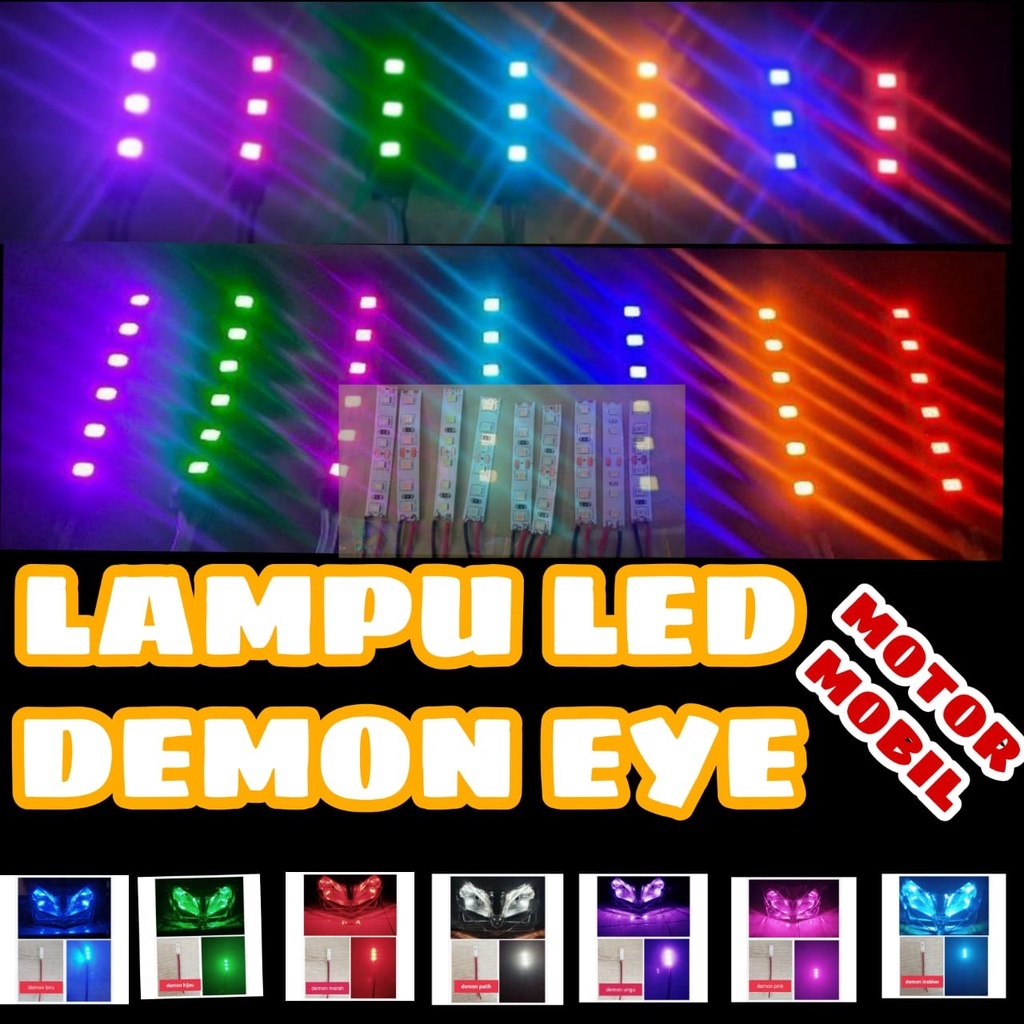 LAMPU DEVIL EYES DEMON 6 MATA UNTUK SEMUA MOTOR / LAMPU DEMON EYES