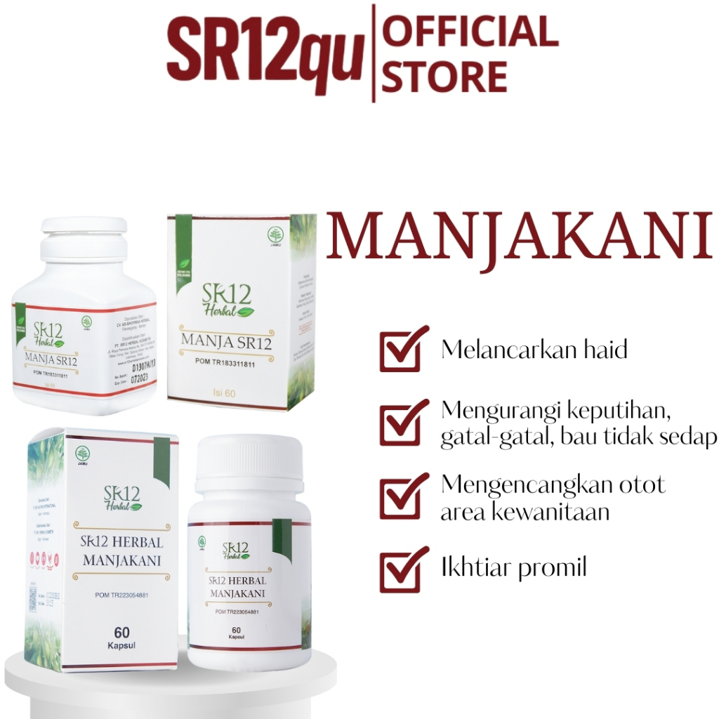 SR12qu - MANJAKANI SR12 ORIGINAL ASLI MANJAKANI MENGUSIR KEPUTIHAN, JAMU RAPET, JAMU KEPUTIHAN, PERA