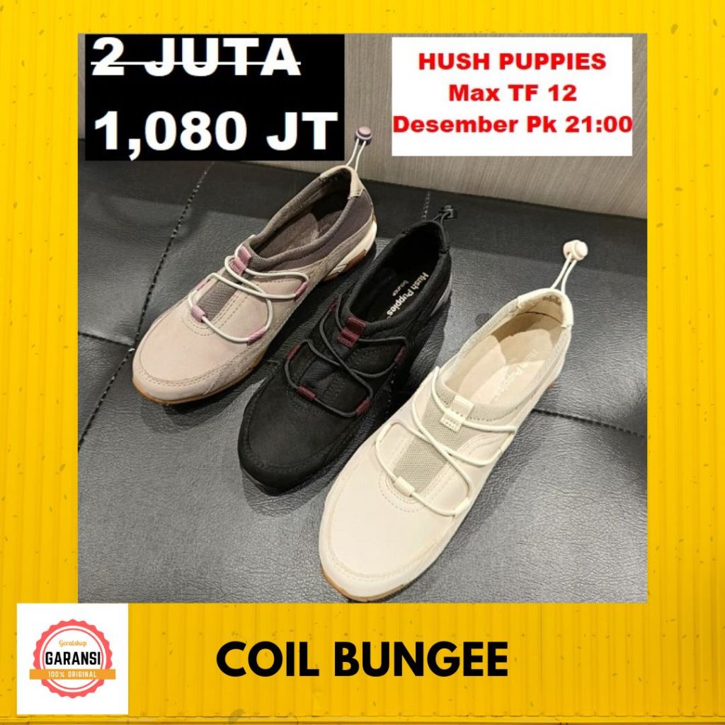 Sepatu Sneakers Hush Puppies Wanita Original BEST SELLER seri AURELIE FAYE