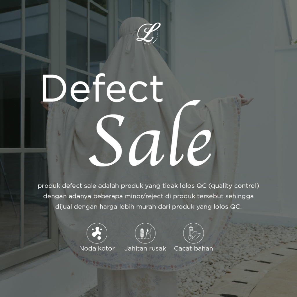 DEFECT SALE (Produk Cacat) x Mukena Sadiqa Series (tanpa sajadah)