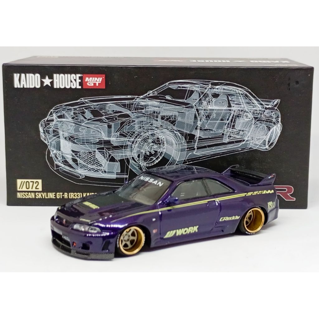 Mini GT Kaido House R33 Purple