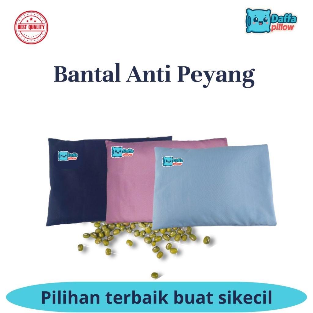 Bantal anti peyang kulit kacang hijau