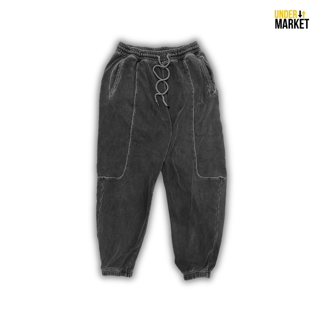 Celana Baggy Sweetpants Jogger Starter Dark Grey Basic
