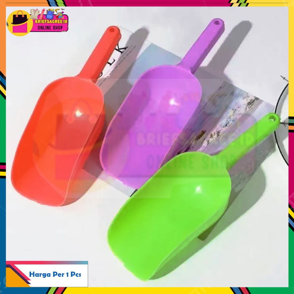 Sekop Es Batu / Sendok Sekop Tepung / Serokan Es Batu Plastik/ Sendok Sekop Es Batu Tepung Plastik