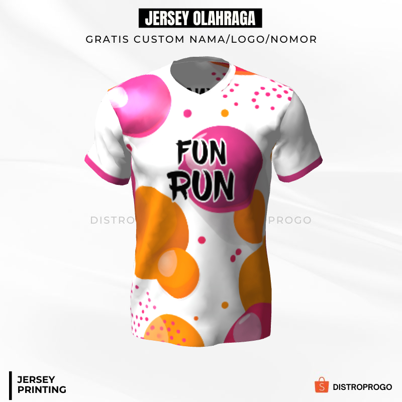 Kaos Jersey Lari 442 - Jersey Fun Run Full Printing