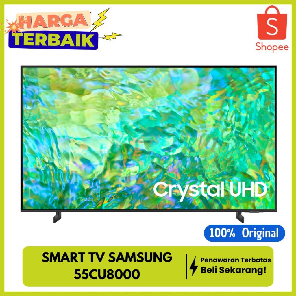 SAMSUNG 55CU8000 SMART TV CRYSTAL UHD 4K HDR 55 INCH UA55CU8000 // 55U8000F