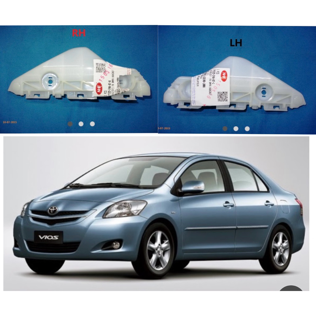 breket bemper bumper depan vios gen 2