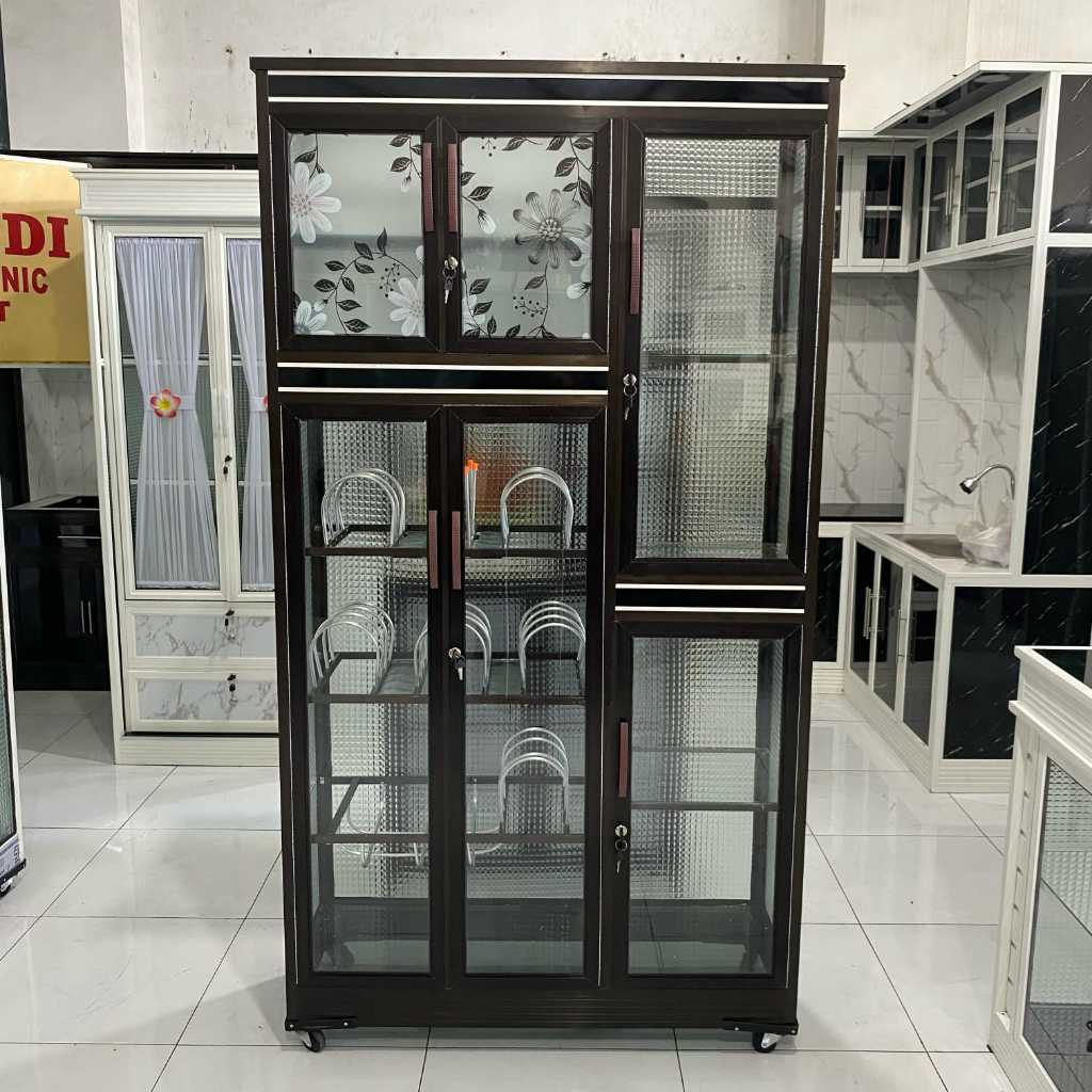 Rak  Piring / Lemari Piring / Lemari Dapur / Rak dapur Minimalis Serbaguna Aluminium