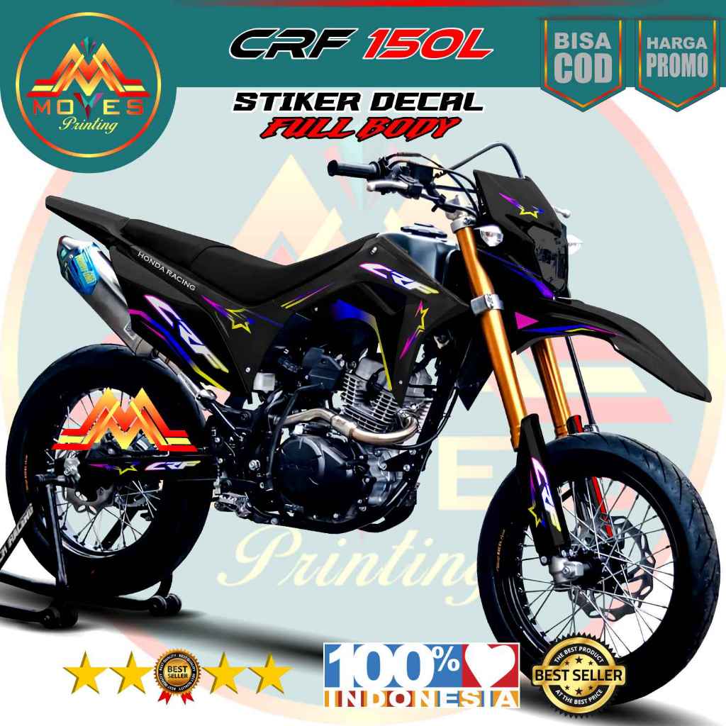Decal Stiker Fullbody CRF 150L 2018 full body stiker variasi holnda crf 150L