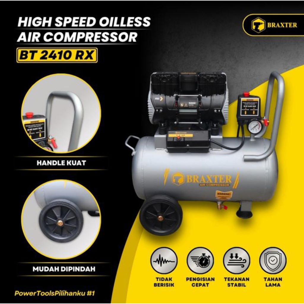 kompresor silent super speed braxter 1,2hp