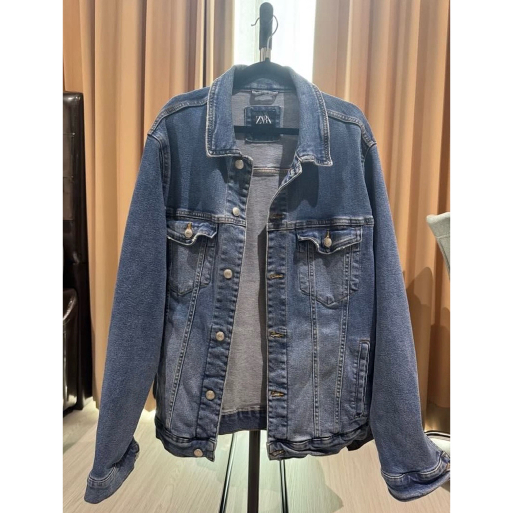Jaket Denim - Pria - Zara - Pre Owned - size XL