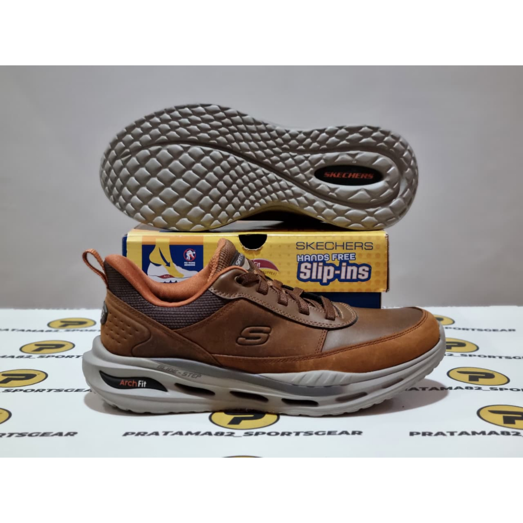 SIZE 41 ( 26 CM ) - ORIGINAL ASLI SKECHERS SLIP-INS RF ARCH FIT GLIDE STEP ORVAN MOXLEY ON SEPATU PR