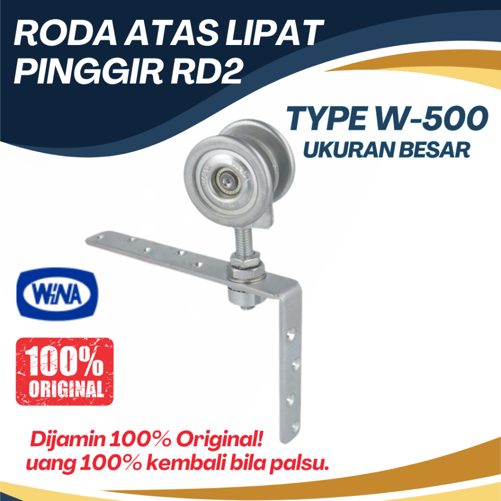 Roda Atas Lipat Pinggir RD2 Wina W580 / W500 Roda Atas Pintu Garasi Wina