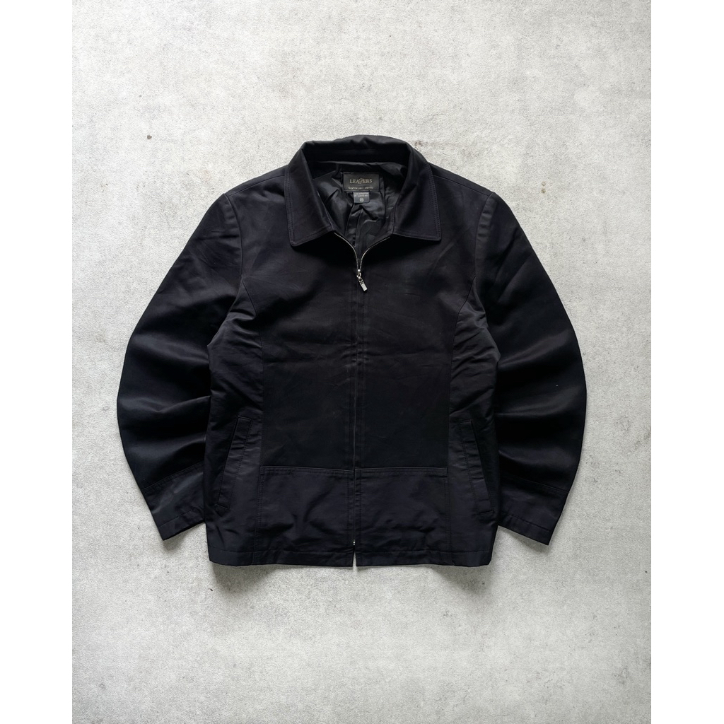 Work Jacket Zipper Twill black combinasi