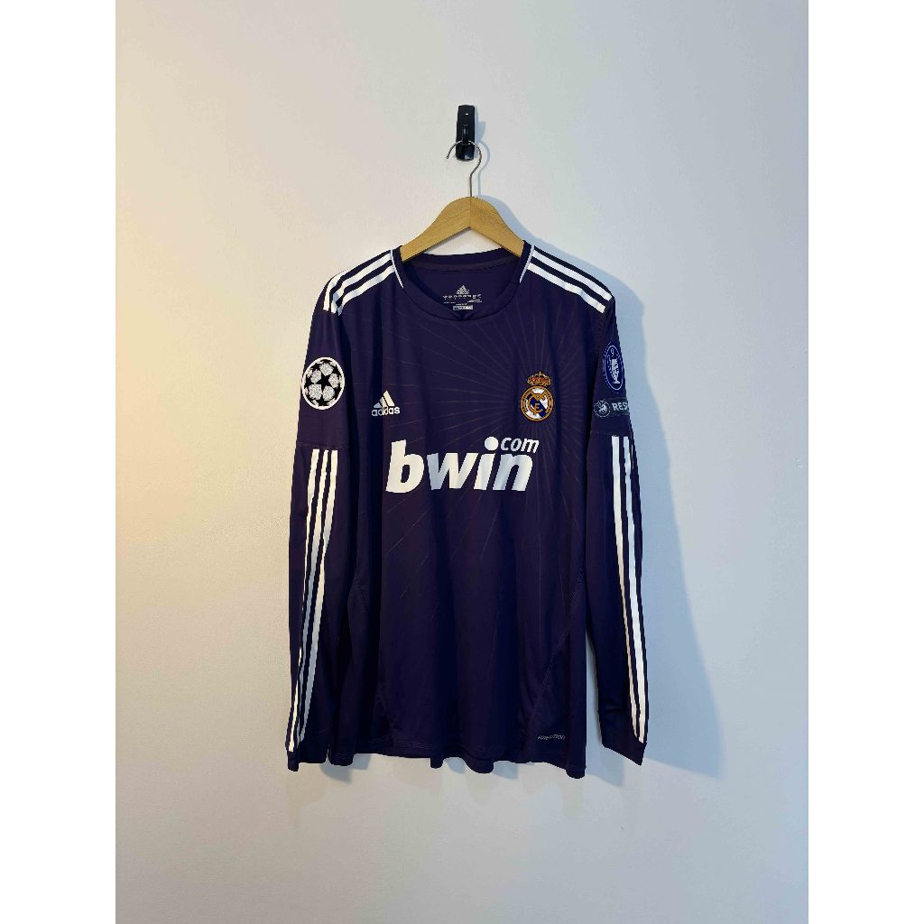 Jersey Long Sleeve Player Issue Real Madrid Away 2010/2011 – Size L (Fit M)