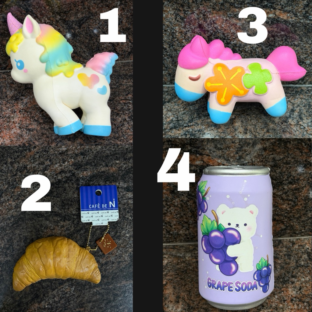 MURAH, BACA DESKRIPSI Preloved Licensed Squishy | Mainan Preloved Squishy (Creamiicandy, iBloom, Caf