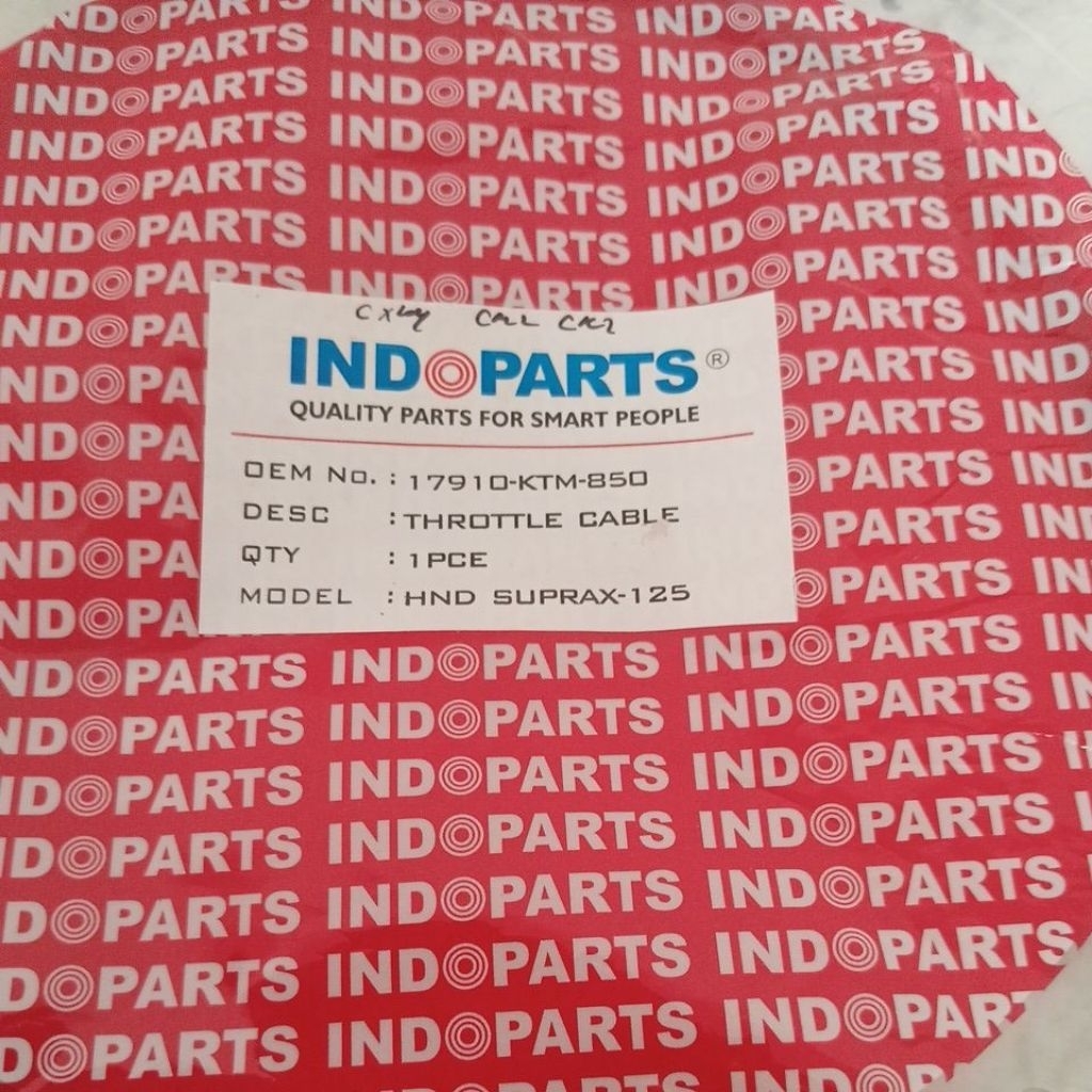 Kabel Gas Indopart Supra X 125