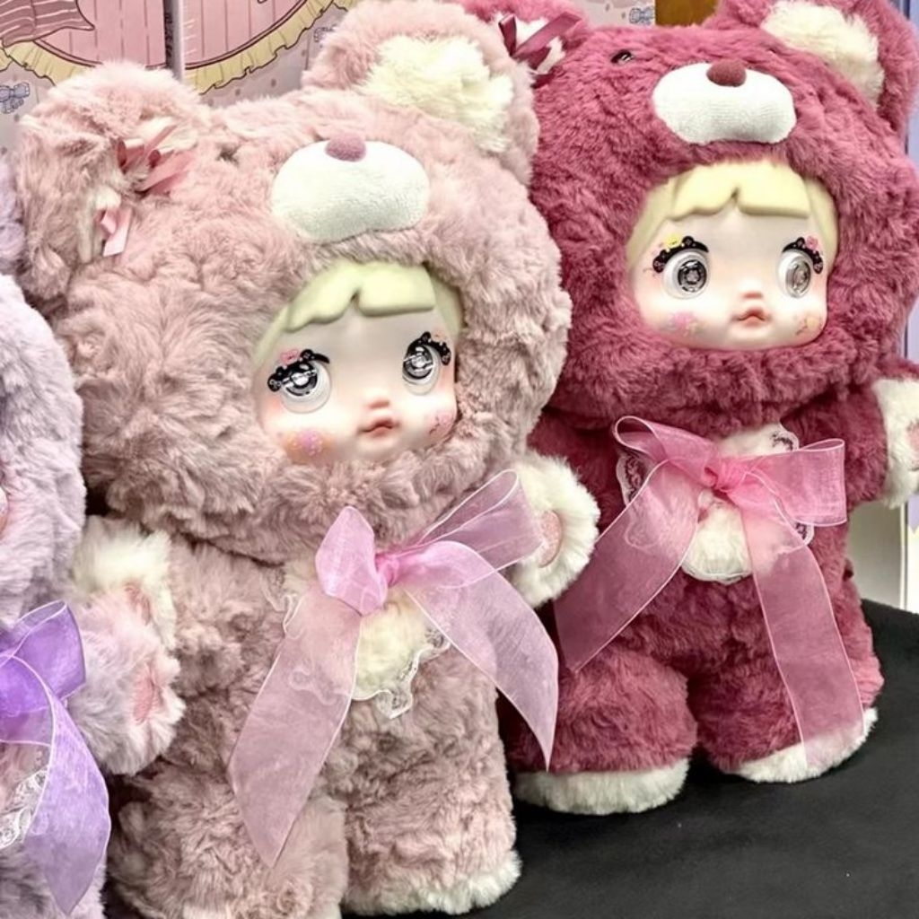 Nommi 400% Good night bears v1 Pink accompany bc sealed foil hijau wish v4 v8 v6 gantungan kunci key