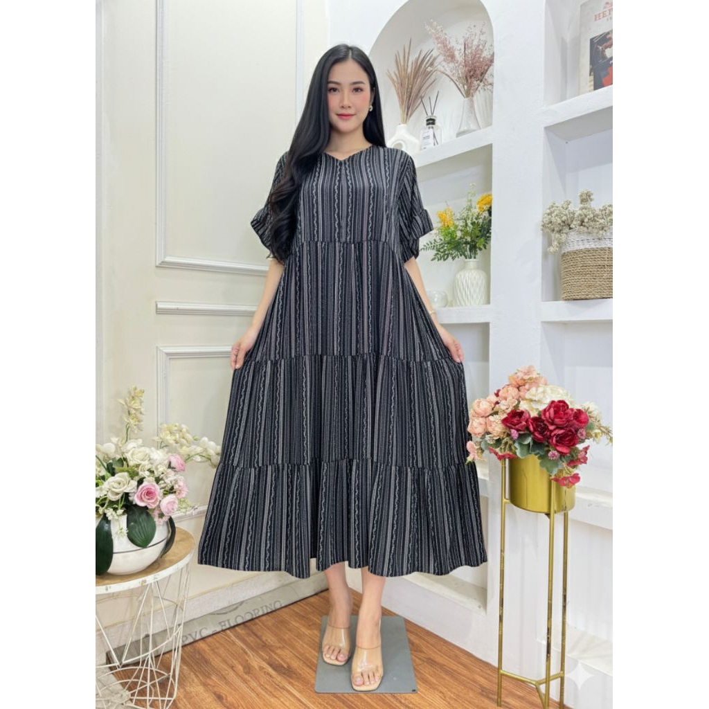 AMEENA DRESS MOTIF SEMATAKAKI | DASTER KEKINIAN | DASTER MODERN | DASTER RAYON PREMIUM