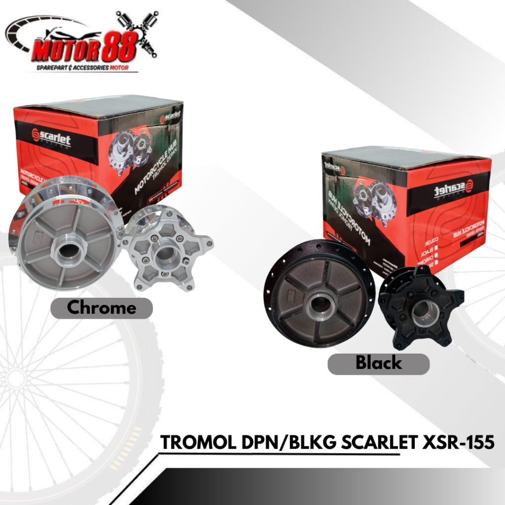 Tromol Trombol Hub Depan Belakang Set XSR 155 - Scarlet Racing