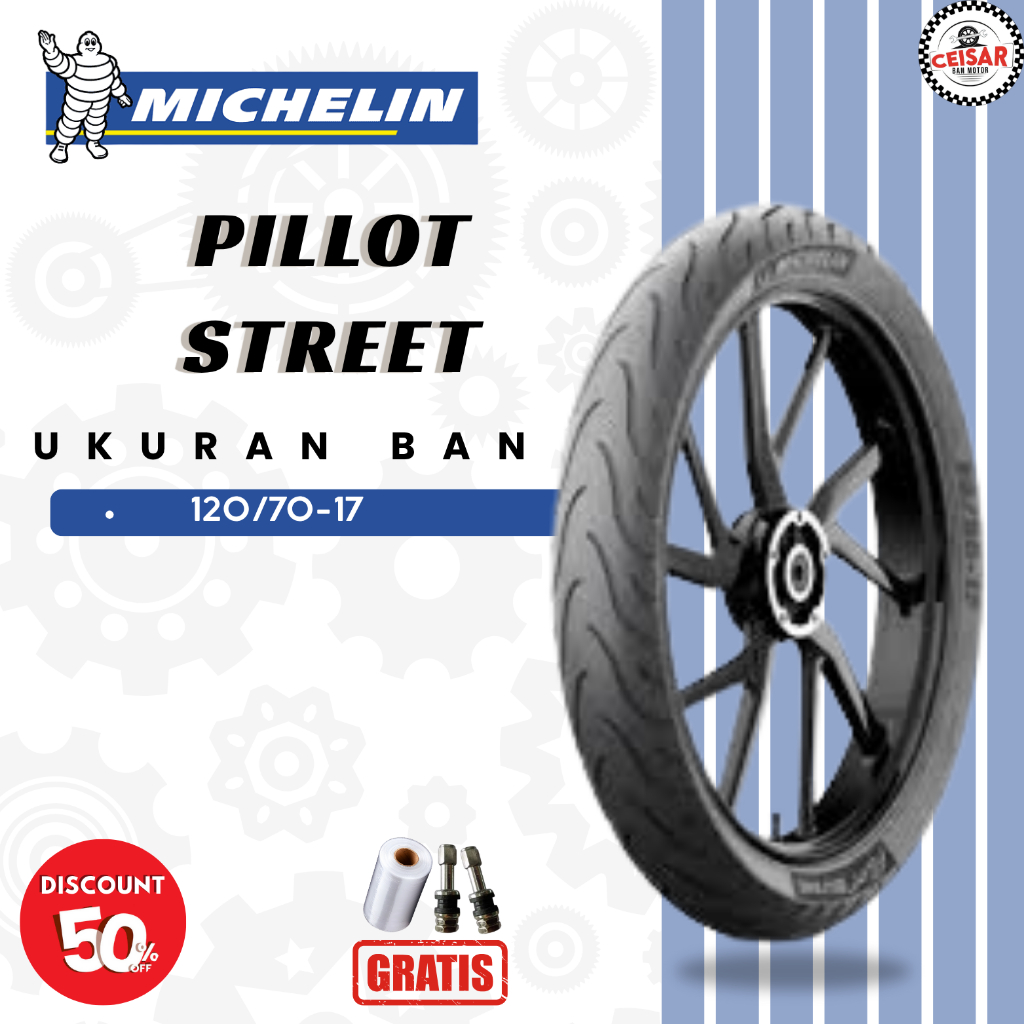 Ban Motor Sport MICHELIN PILOT STREET 120/70 Ring 17 Tubeless