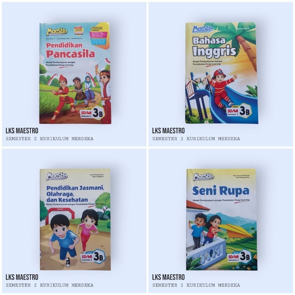 LKS MAESTRO KELAS 3 SD MI SEMESTER 2 KURIKULUM MERDEKA MATEMATIKA INDONESIA PANCASILA