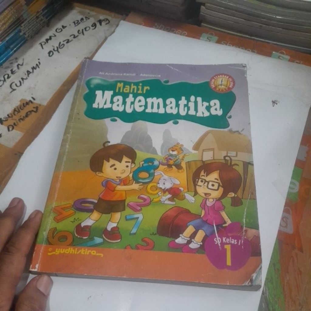 BUKU MATEMATIKA/ MAHIR MATEMATIKA UNTUK SD KELAS 1 KURIKULUM KTSP 2006 PENERBIT YUDISTIRA
