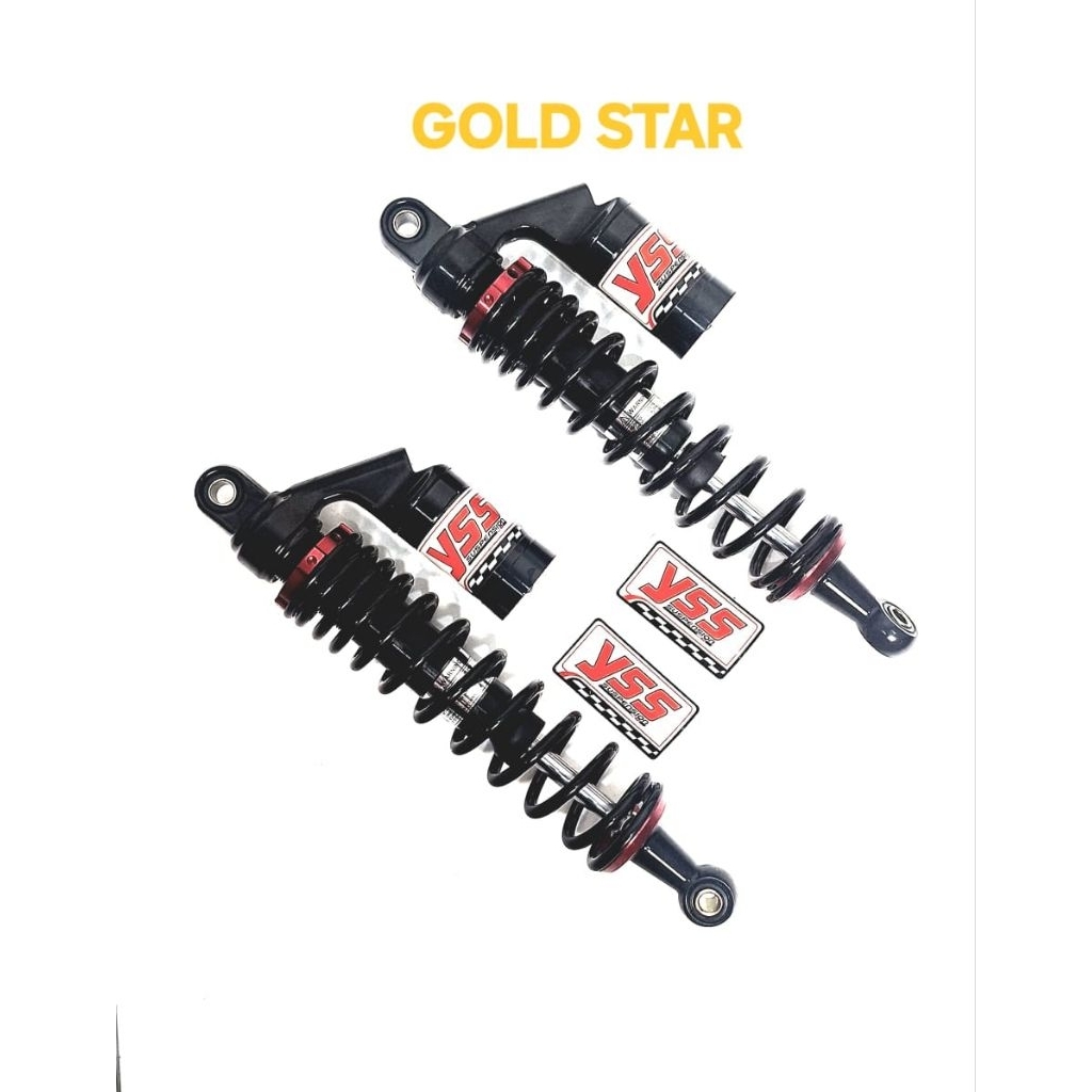 SHOCK BELAKANG  COPY YSS HITAM TABUNG UKURAN  340MM BUAT MOTOR SUPRA X /SUPRA FIT NEW /REVO / REVO F