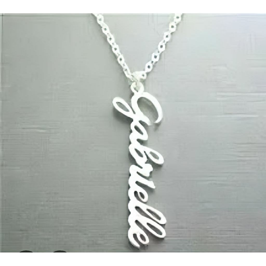 Kalung perak asli ukir nama