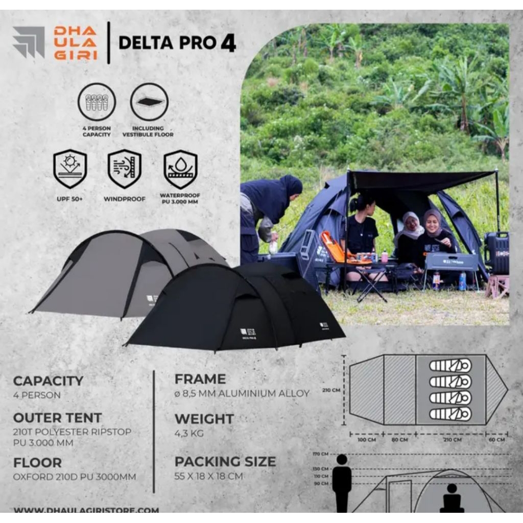 Tenda Dhaulagiri Delta Pro 4